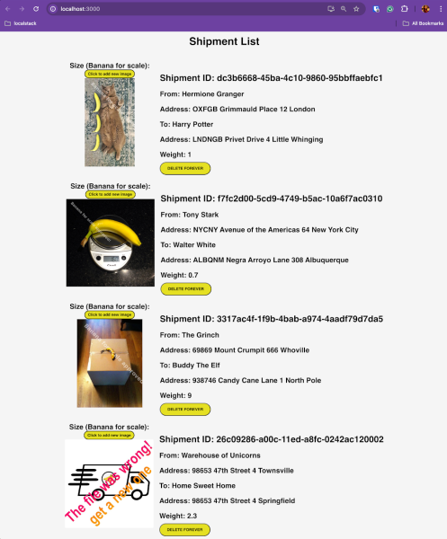 Preview of the application