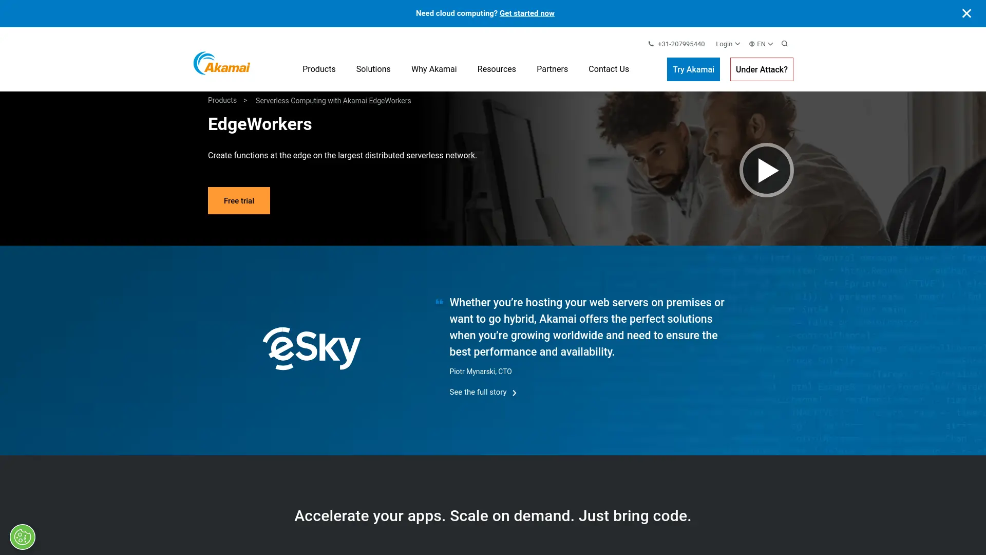 Akamai EdgeWorkers Homepage