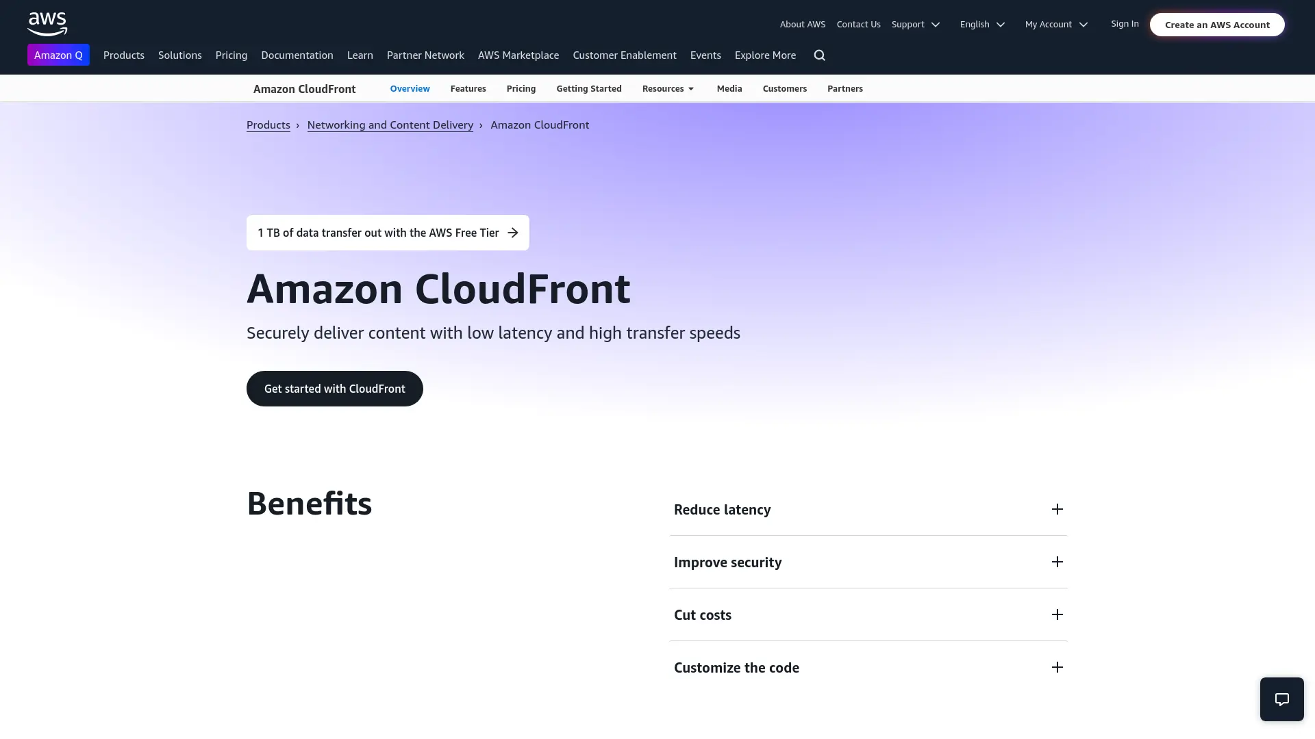 Amazon Cloudfront Functions Homepage