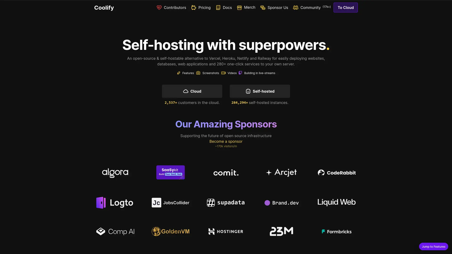 Coolify Homepage