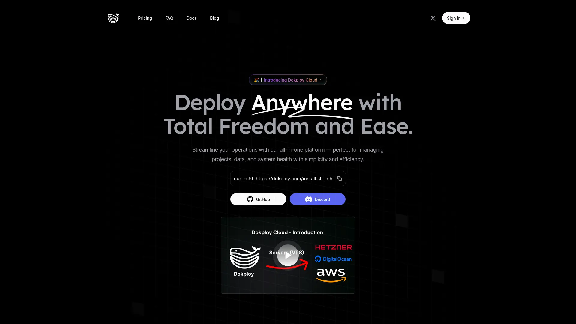 Dokploy Homepage