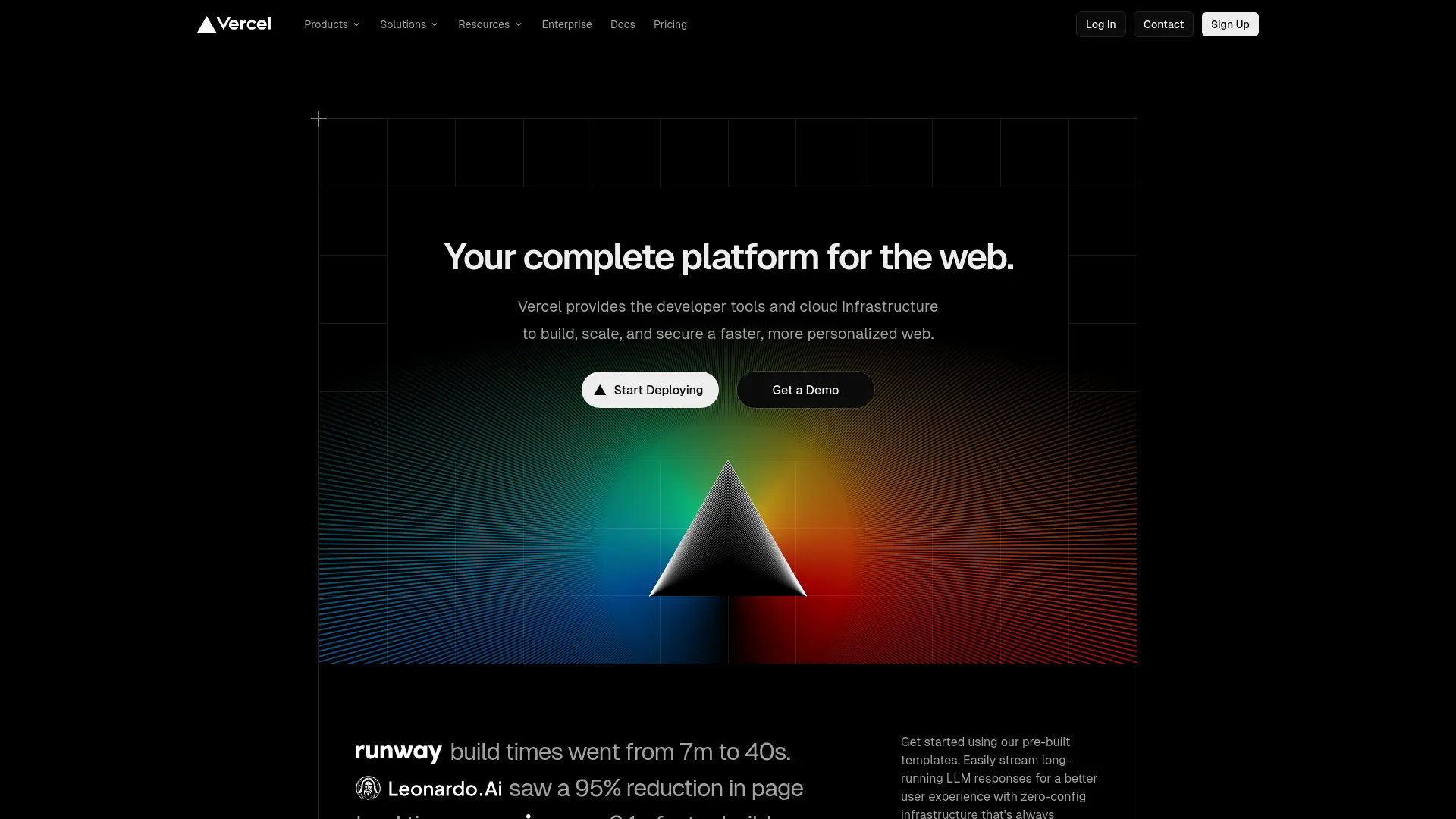 Vercel Functions Homepage